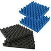 BONNO Blue / Charcoal Eggcrate Acoustic Foam Sound Proof Foam Panels Noise Dampening Foam Studio Music Equipment