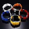 Stainless Steel and Rubber medical id bracelets Bangle 5 Colors