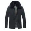 custom Men Short Puffer winter down size jacket Coat Jacket with Fur Collar