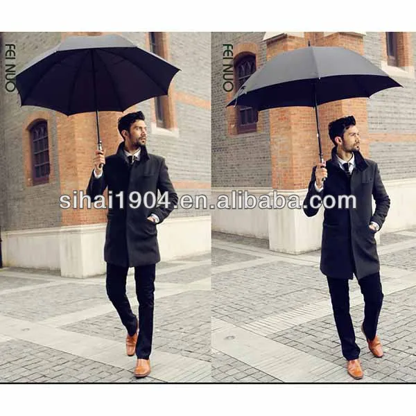 black gentleman straight rain umbrella hot new products for 2015