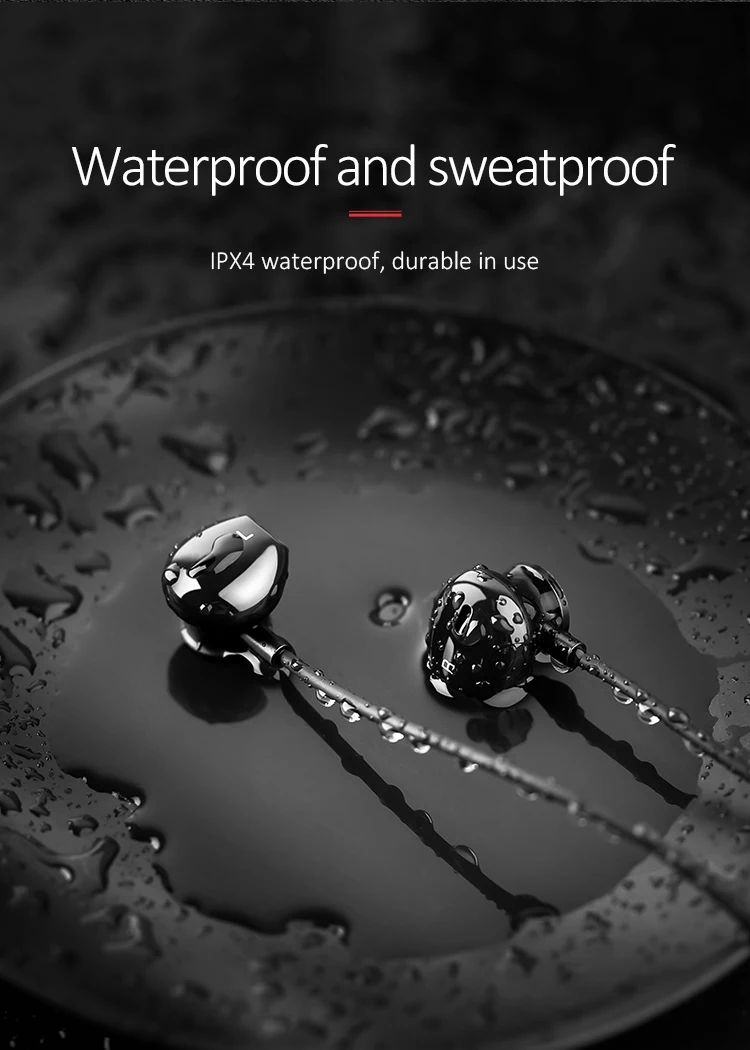 USAMS US-YD001 V4.2 Portable Handfree For Mobile Earbuds Wireless Sports Headphone - ANKUX.COM