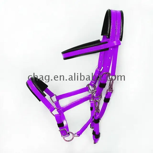 Eco-Friendly endurance tack made of cold and heat resistant pvc coated nylon webbing soft horse halter saddles for sale