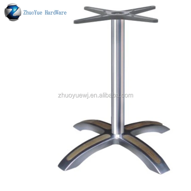 Newest design Cast Aluminum Four Legs Base steady furniture leg for stainless steel table and 4-star office Chair Base
