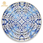 Eco-friendly Wholesale Colored Bone China Dinner Plate Sets For Wedding Decoration