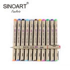 12 Colors Colored Micron Drawing Pen For Waterproof Non-Toxic Pigment Ink