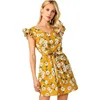 Summer New Plus Size Lady Sexy V Neck Flower Dress Printed Clothing Women Dresses