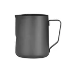 In stock hot sale 350ml milk frothing pitcher stainless steel black coating coffee jug coffee milk pitcher