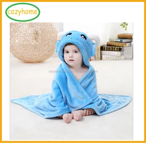 micro mink baby blanket infant toddlers soft bath towel hooded