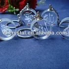 3d laser engraved islamic panjetan keychain ,crystal islamic ya ali keychains MH-YS0409