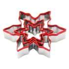 Stainless Steel Snow Flake Cookie Press Baking Silicone Cookie Press Cutter Set