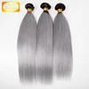 Ombre hair extension Peruvian hair #1b dark root /gray human hair weave