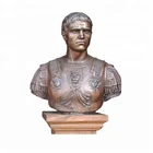 Indoor decorative Bronze bust caesar for sale
