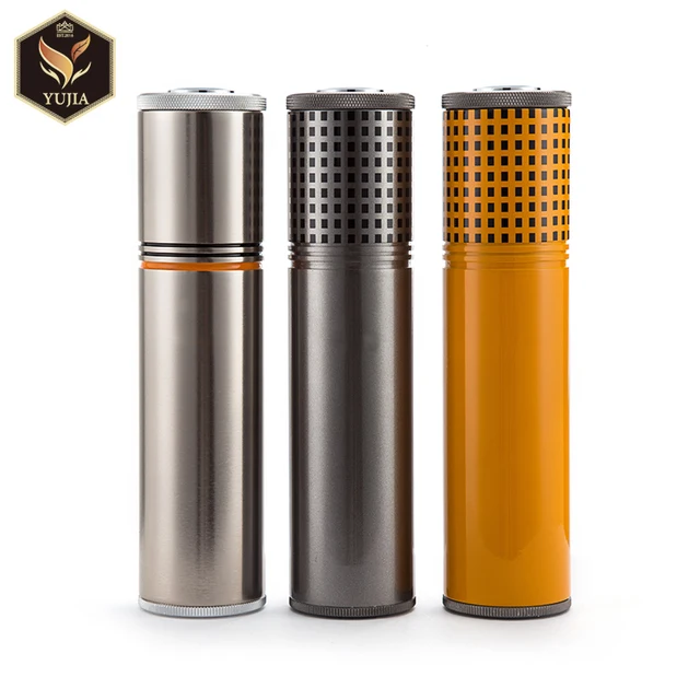 cohiba aluminum cigar tube travel cigar case cigar humidor with