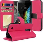 Mobile Phone Cover Wallet Leather Phone Case with Stand ID & Credit Card Pockets Flip Cover Protective Case For LG K10