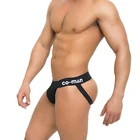 Custom gay black open sexy underwear men jockstrap
