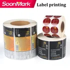 Customized Beauty Stickers Adhesive Cheese Labels Printing For Spice Jars Sauce Bottle Biscuits