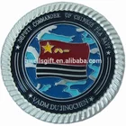 Custom 3D Zinc Alloy Brass Metal Enamel Antique Gold Challenge Coin No Minimum