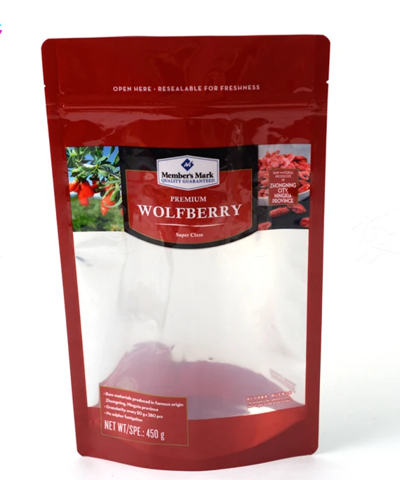 wolfberry plastic bags / red beans powder organic health food