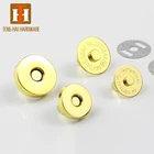 Custom size made round hidden snap metal magnetic button