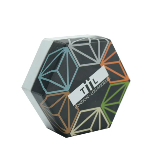 custom logo printed gift hexagon shaped hexagon packaging box