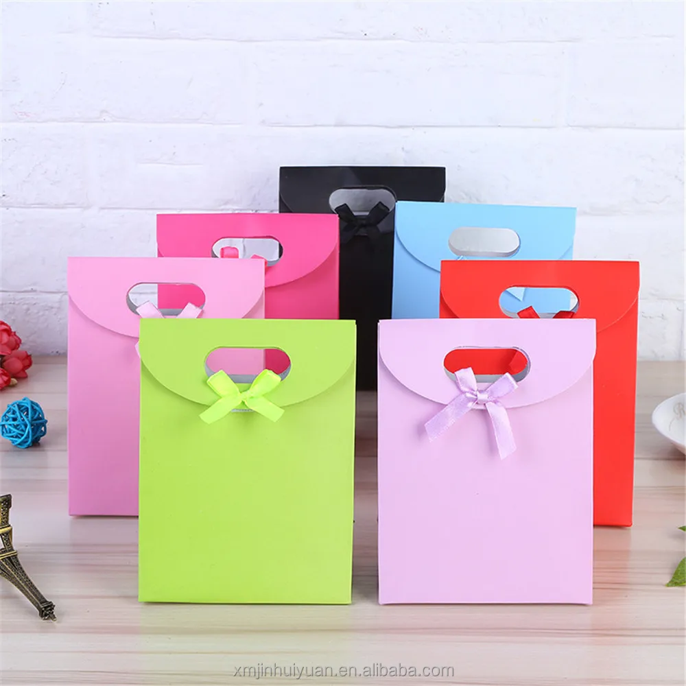 cute bowknot gift paper bag
