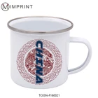 IMI wholesale sublimation small enamel tin cup custom enamel mug