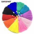 GUFEATHER L151,10cm,Hot Sale Hand Made Long Cotton Tassel For Jewelry Accessories Diy Earring Bag Decoration,1pc/pack