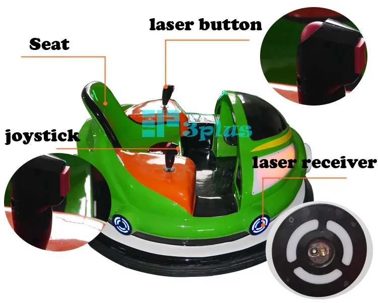 Threeplus Carro Bumper Cars Adult and Kids With Maquina Grua Led