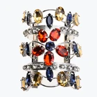 bridal Rhinestone Cuff Bracelet wedding Statement Jewelry Bangles Sparkle Cuff Bracelet BR0005