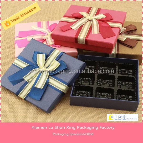 design luxury fancy paper praline chocolate box packaging gift