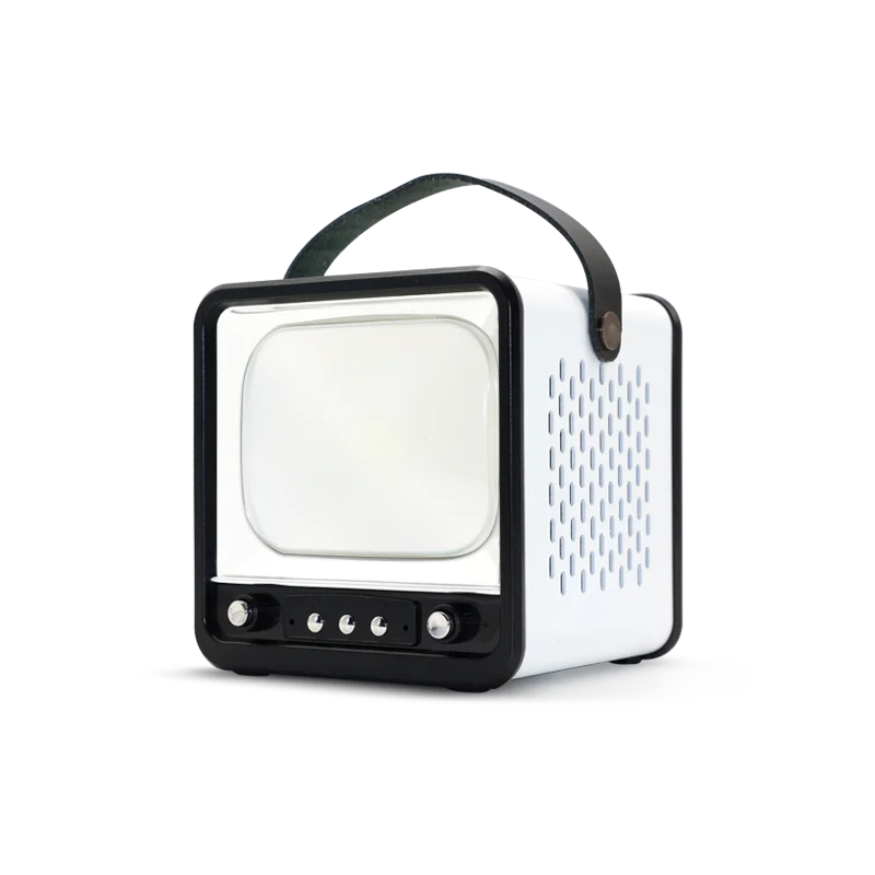 Custom Logo LED Work Light Portable Wireless Mini Square Box Speaker - ANKUX.COM