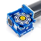 Low price ZYT permanent magnet DC motor with aluminum nmrv90 worm gearbox gear motor 120w