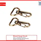 leather hand bags brushed anti brass 20mm swivel snap hook clasps