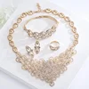 S10184A Wholesale In Stock Dubai Gold Jewellery Designs Zircon Wedding Jewelry Sets