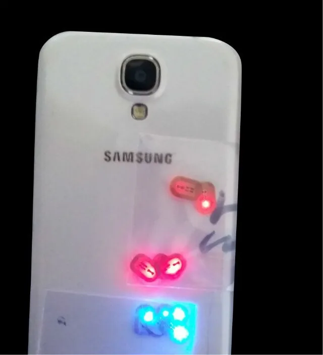 Passive NFC LED shiny nail sticker