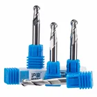 6mm taper ball nose concrete end mills 2 flute spiral CNC 3A router bits tungsten carbide downcut milling