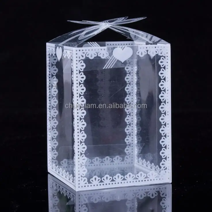 Customized Transparent Plastic Folding Gift Box