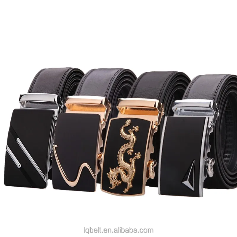 Homme Boucle de ceinture métal automatique boucle à cliquet 4 Cm Largeur Boucle Ceintures 110-130 cm