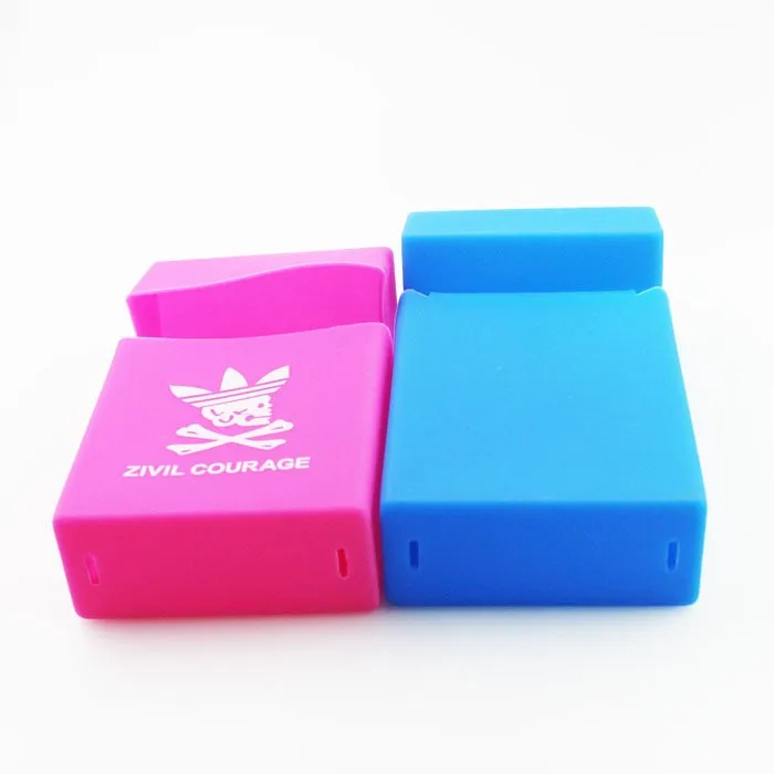 Custom printing silicone cigarette case ,silicone cigarette pack