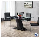 cheap modern dining room glass dining set