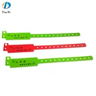 Customized Music Festival Bracelet Bar Admission Ticket Plastic Wristbands