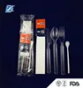 China Supplier Top Quality the Most Popular Disposable Inflight 7 in 1 plastic Airline Cutlery Set
