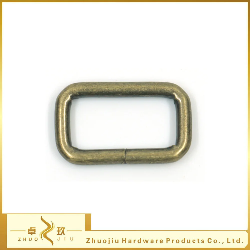 Hot selling solid antique brass rectangle ring