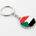 Advertising Giveaway Souvenir Country Flag Soft Enamel Metal Keychain