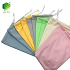 Soft Drawstring Eyewear Sunglasses Microfiber Cloth Pouch Case