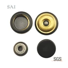 High quality black camber concave custom metal snap button