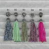 CH-ZAP0058 new design tassel jewelry,fashion style bead tassel trim,wholesale glass bead tassel handmade