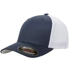 Design your own high quality wholesale cheap bulk custom made vintage blank plain black flexfit closed back trucker cap hat
