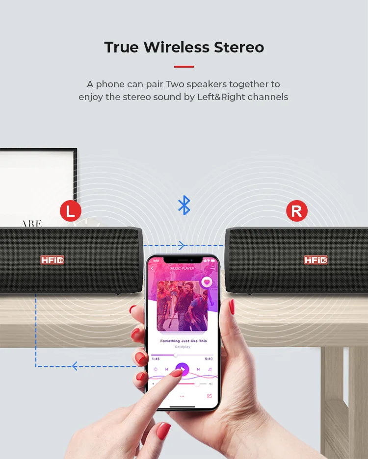 Newest 16W Waterproof Outdoor True Wireless Bluetooth Speaker - ANKUX.COM