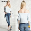 Guangdong garment factory off the shoulder cute korean fashion women clothes style